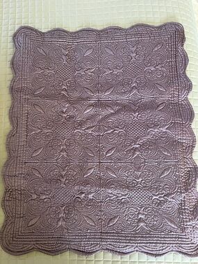 Lavender Quilted Decorative Throw